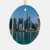 風の強いセーリング セラミックオーナメント (右)