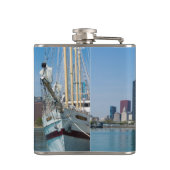 風の強いセーリング フラスク (裏面)