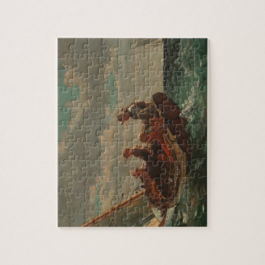 風の強いホーマーで(風が吹き荒れる)風を吹き上げる ジグソーパズル (縦)