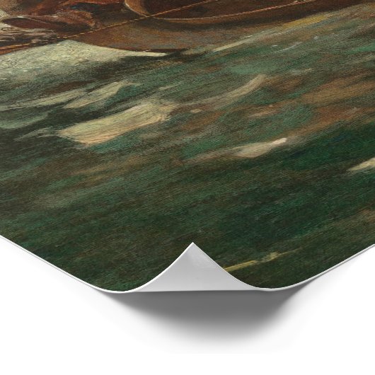 風の強いホーマーで(風が吹き荒れる)風を吹き上げる ポスター (角)