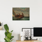 風の強いホーマーで(風が吹き荒れる)風を吹き上げる ポスター (ホームオフィス)