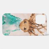 風の強い天気かわいいベビーケースメイトiPhoneケース Case-Mate iPhoneケース (裏面 (横))