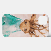 風の強い天気かわいいベビーケースメイトiPhoneケース Case-Mate iPhoneケース (裏面 (横))