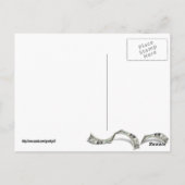 風の強い日に金の木 ポストカード (裏面)