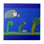 風の強い日 タイル (正面)