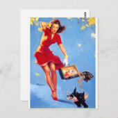 風の強い日 ポストカード (正面/裏面)