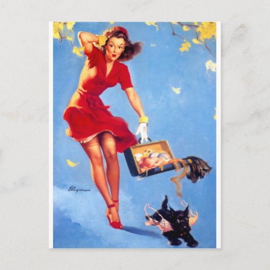 風の強い日 ポストカード (正面)