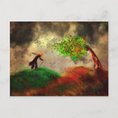 風の強い日 ポストカード (正面)