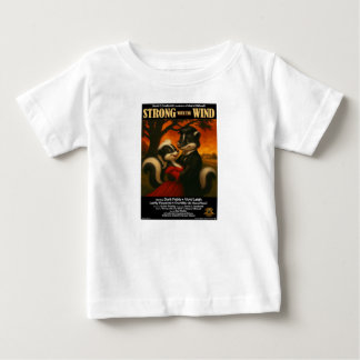 風の強い映画パロディ ベビーTシャツ