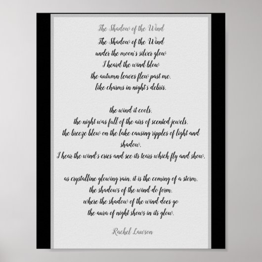 風の影は私の詩 ポスター (正面)