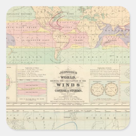 風の循環 スクエアシール (正面)