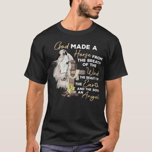 風の息から馬を作られたクリス Tシャツ (正面)