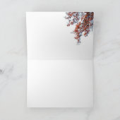 風の挨拶状の赤い凧 カード (内部)