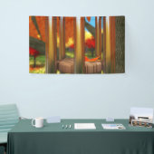 風の旗の後 横断幕 (トレードショー)