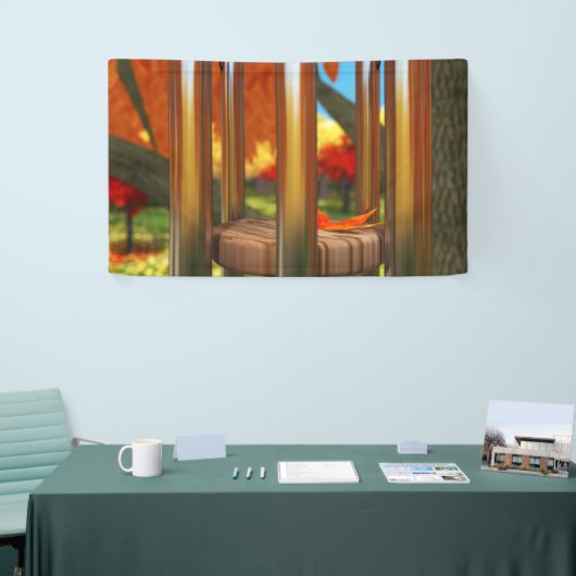 風の旗の後 横断幕 (トレードショー)