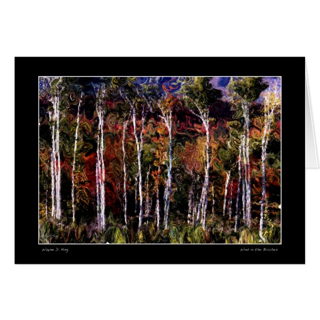 風の樺の木 (正面横)