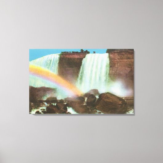 風の洞窟の風景 キャンバスプリント (正面)