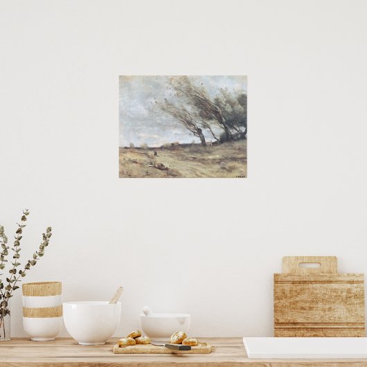 風の突風， c.1865-70 ポスター (キッチン)