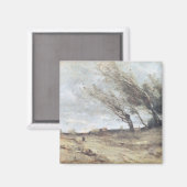 風の突風， c.1865-70 マグネット (正面/裏面)