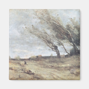 風の突風, c.1865-70 マグネット