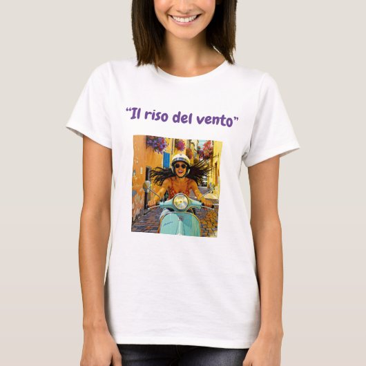 “風の笑い” (Il riso del vento) Tシャツ (正面)