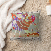 風の紅葉/美しい幾何学的な渦巻き クッション (ブランケット)