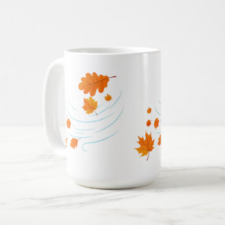 風の紅葉: Inspのエレガントデザイン コーヒーマグカップ