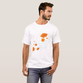 風の紅葉: Inspのエレガントデザイン Tシャツ (正面フル)
