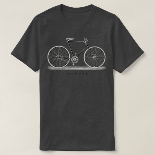 風の自転車のように乗る Tシャツ (デザイン正面)