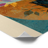 風の花びら- Solarpunk Poster ポスター (角)