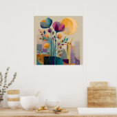 風の花びら- Solarpunk Poster ポスター (キッチン)