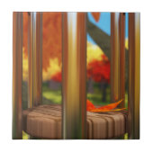 風の装飾タイルの後 タイル (正面)