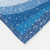 風の雪 –  フリースブランケット (角)