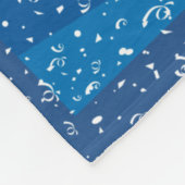 風の雪 –  フリースブランケット (角)