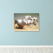 風の馬を走らせる キャンバスプリント (インサイチュ (ウッドフロア))