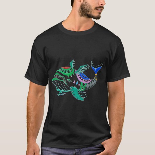 風の魚 Tシャツ (正面)