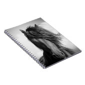 風のFriesianの種馬 ノートブック (右側)