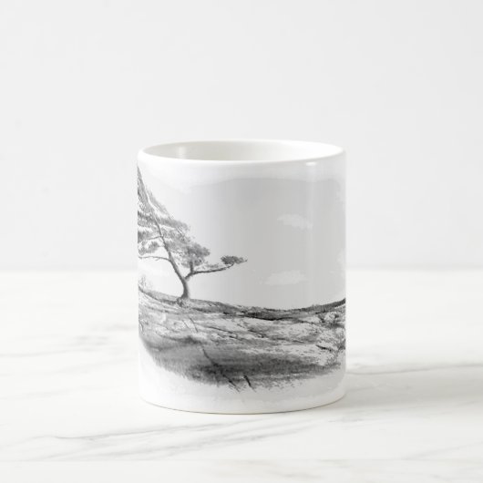 風はマツジョージ王朝湾を掃除しました コーヒーマグカップ (中央)