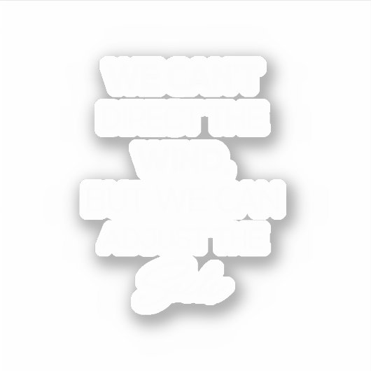 風は向かえないが風は調整できる シール (正面)