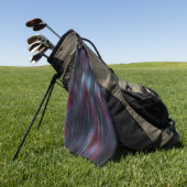 風または雨の効果、ワインの色 ゴルフタオル (グリーン)