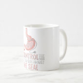 風をコントロールできない肥満手術おもしろい コーヒーマグカップ (正面右)