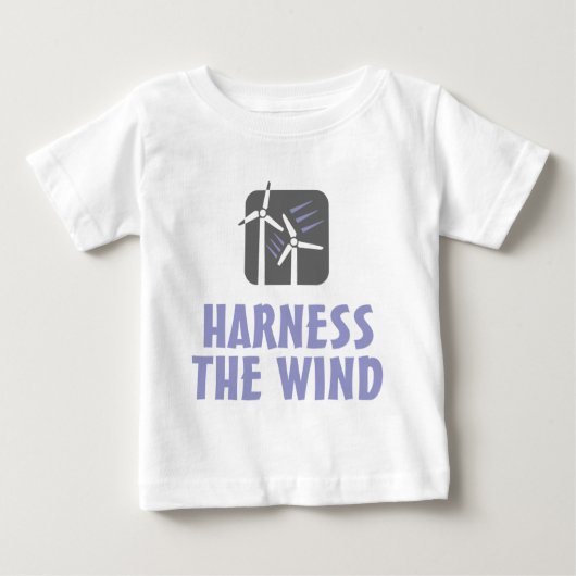 風を利用する(3) ベビーTシャツ (正面)