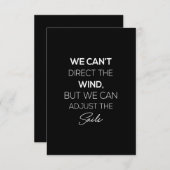 風を向けることはできないが、サイを調整することはできる サンキューカード (正面/裏面)