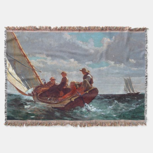 風を吹き上げる1876ウィンズローホーマー スローブランケット (正面)