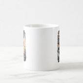 風を待つな帆船デザイン コーヒーマグカップ (中央)