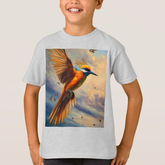 風を越えて舞う翼 Tシャツ (正面)