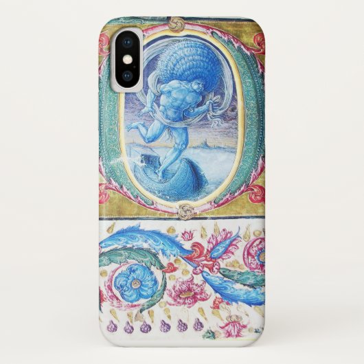 風アンティークフローラミニチュア・モノグラムの寓意書 Case-Mate iPhoneケース (裏面)