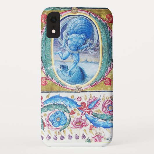 風アンティークフローラミニチュア・モノグラムの寓意書 Case-Mate iPhoneケース (裏面)