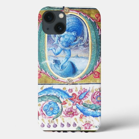 風アンティークフローラミニチュア・モノグラムの寓意書 Case-Mate iPhoneケース (裏面)