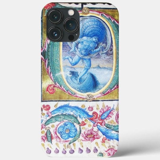 風アンティークフローラミニチュア・モノグラムの寓意書 Case-Mate iPhoneケース (裏面)
